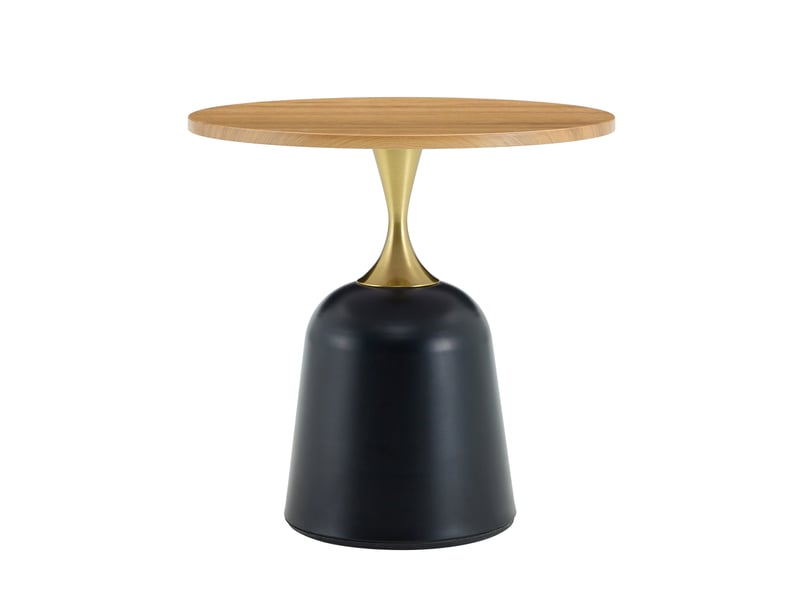  Table basse ronde avec piètement stable, style nordique, en mélamine effet bois, ø 60 cm  - Conforama A