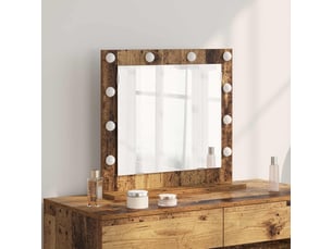 Miroir rectangulaire à fixer coloris marron <strong></strong>  <strong></strong> - 60 cm x 55 cm
