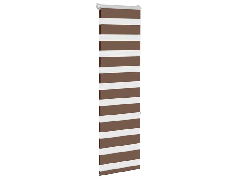  Store zèbre, store de fenêtre marron 50x150 cm largeur du tissu 45,9 cm polyester cf48708  - Conforama C