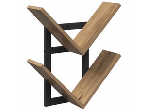 Étagère flottante, étagère murale chêne artisanal 43 x 15 x 47 cm cf42292