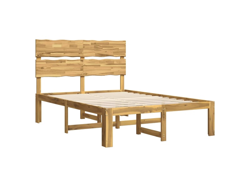  Lit double- lit adulte -  cadre de lit double avec tête de lit rostock blanc 135 x 190 cm  - Conforama B
