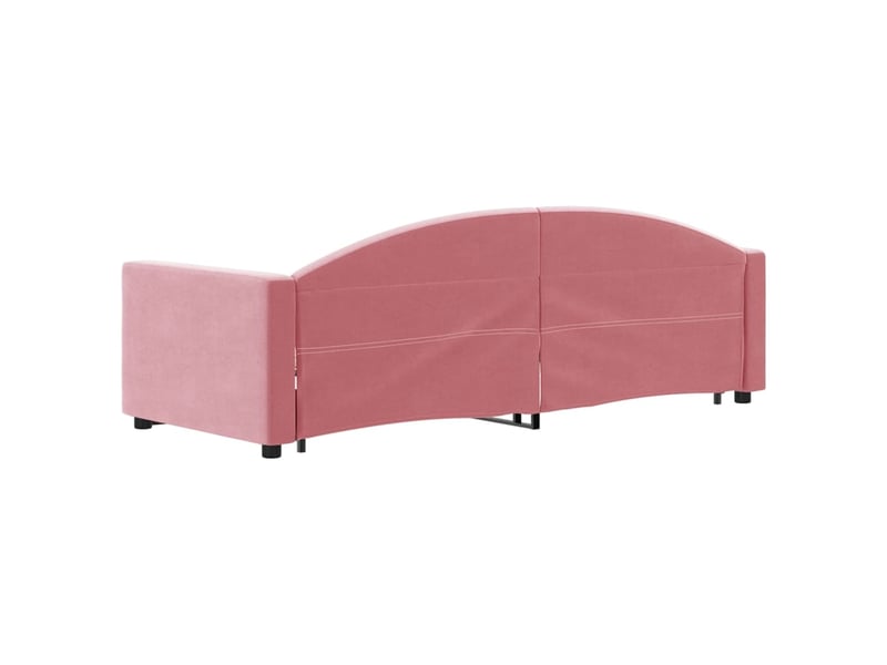  Lit simple- lit adulte -  lit de jour avec gigogne sans matelas rose 80x200 cm  - Conforama D