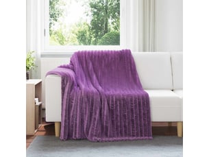 Couverture jetée de canapé 6 pcs pourpre 200x150 cm 4.75 kg polaire