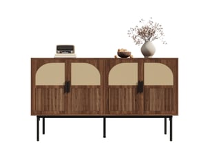 Buffet 4 porte(s) 0 tiroir(s) OKWISH - 140 cm coloris naturel