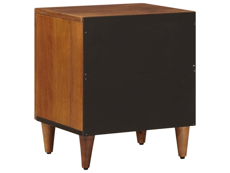  Table de chevet - cabinet de chevet - table de nuit 2 pc marron 40 x 33 x 46 cm  - Conforama E