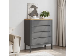 Commode 1 tiroir(s) <strong></strong> <strong></strong> coloris gris largeur 0 cm