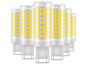 Ampoule led g9 5w blanc froid 6000k 530lm 220-240v lot de 6