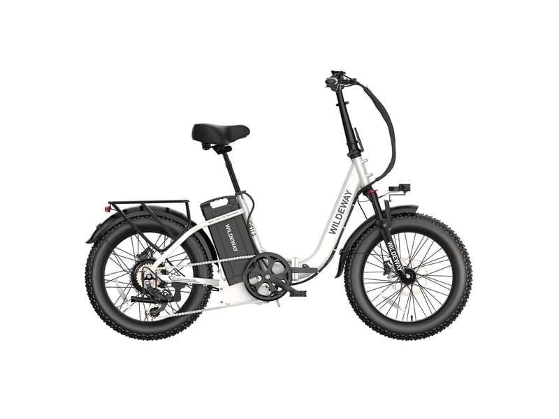  Vélo électrique pliable cadre ouvert wildeway fw11s, 48v 35ah, pneus 20, blanc  - Conforama C