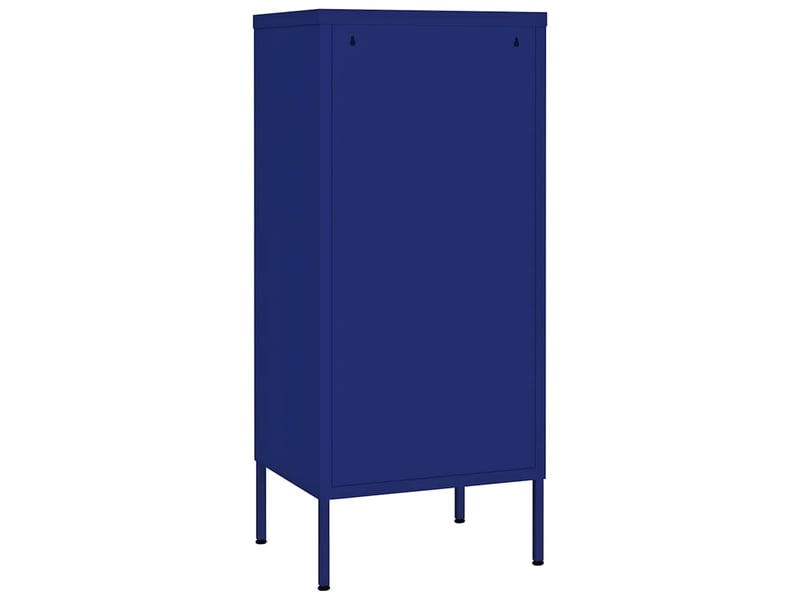  Armoire de rangement, rangement bureau bleu marine 42,5x35x101,5 cm acier shl298  - Conforama E