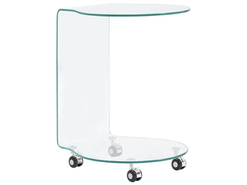  Table basse - table de salon - table à thé 45x40x58 cm verre trempé  - Conforama B