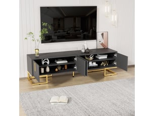 Meuble tv coloris gris 170 cm <strong></strong>  <strong></strong>