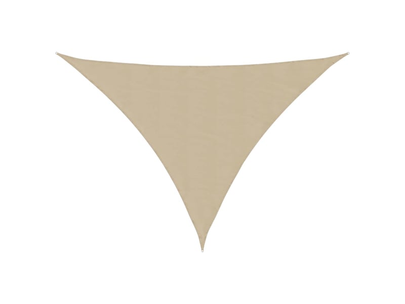  Voile de parasol - voile d'ombrage tissu oxford triangulaire 4,5x4,5x4,5 m beige  - Conforama A