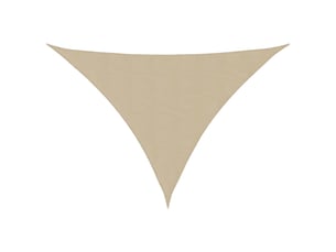 Voile de parasol - voile d'ombrage tissu oxford triangulaire 4,5x4,5x4,5 m beige