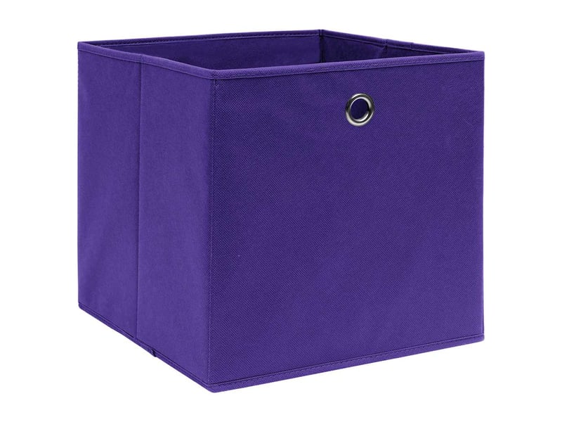  Boîtes de rangement 10 pcs violet 32x32x32 cm tissu  - Conforama A