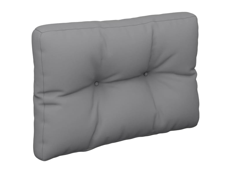  Coussin de palette, coussin de chaise, coussin de canapé gris 50x40x12 cm tissu cf55347  - Conforama D