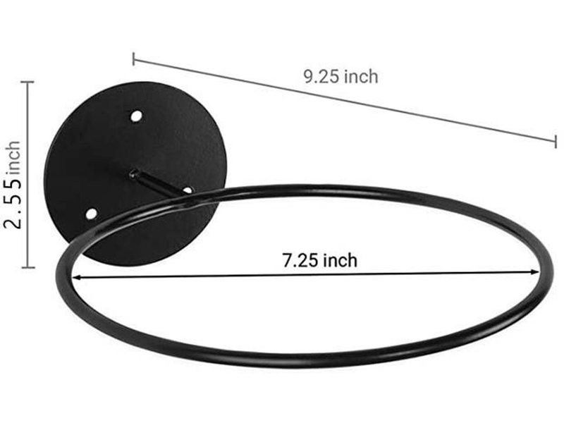  4 pièces - support de ballon - support mural - support de ballon de sport - pour ballons de basket, football, volley-ball - noir - 23,5*6  - Conforama D