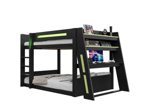 Lit mezzanine 140x200 cm OPULERANE TRADING LTD coloris noir