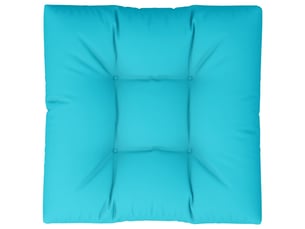 Coussin de palette, coussin de chaise, coussin de canapé turquoise 70x70x12 cm tissu cf55483