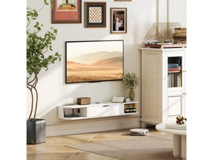 Meuble tv coloris blanc 120 cm <strong>SWEIKO</strong>  <strong></strong>