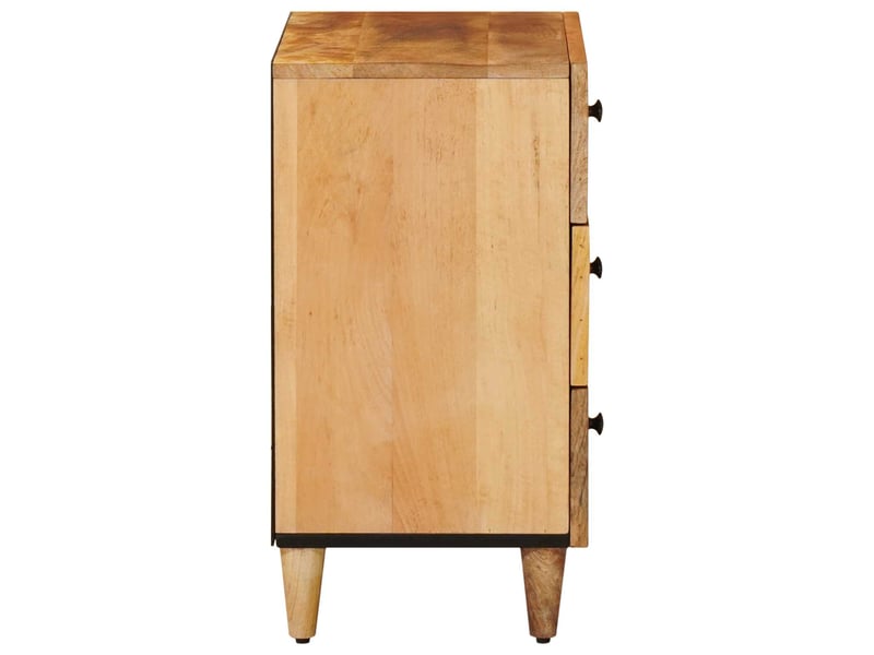Table de chevet - cabinet de chevet - table de nuit marron 50 x 33 x 60 cm bois de mangue massif - Conforama C