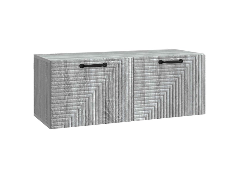 Meuble tv - banc tv - meuble de rangement mural sonoma gris 78,5 x 31 x 30 cm bois d'ingénierie  - Conforama A