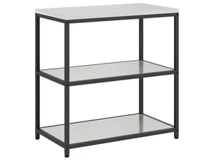 Étagère de cuisine, étagère de rangement hattem argenté 90x50x92cm acier shl7623