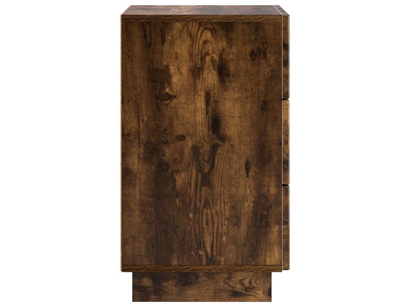 Table de chevet - cabinet de chevet - table de nuit 2 pièces chêne fumé 33,5 x 34,5 x 60 cm  - Conforama D