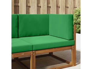 Coussin de canapé d'extérieur, coussin de chaise polyester vert 80 x 80 cm cf54192
