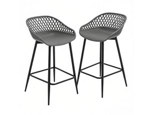 Banc 2 place(s) coloris gris <strong>MIVRAY </strong> <strong></strong> - 47 cm