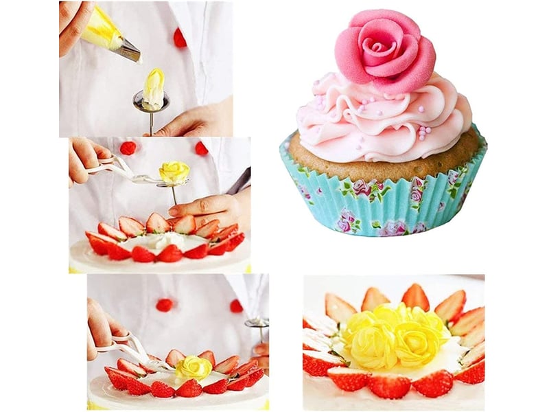 Douille patisserie poches à douille 34 pcs,kit patisserie, accessoire et ustensiles à pâtisserie - Conforama E