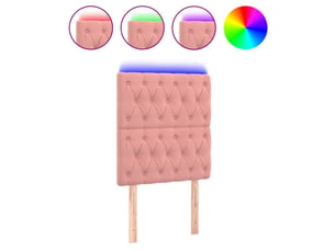 Tete de lit A poser largeur 80 cm rose