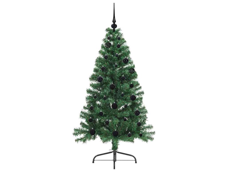  Sapin de noël - arbre de noël artificiel pré-éclairé vert 150 cm pvc  - Conforama D
