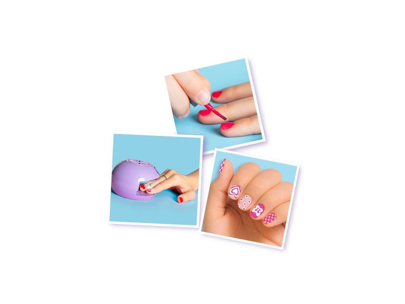  Salon ongles glam atelier nail art 6 ans kit 3 vernis peel-off SMO3032163204145 - Conforama B