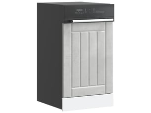 Panneau de lave-vaisselle gris béton bois d'ingénierie shl9311