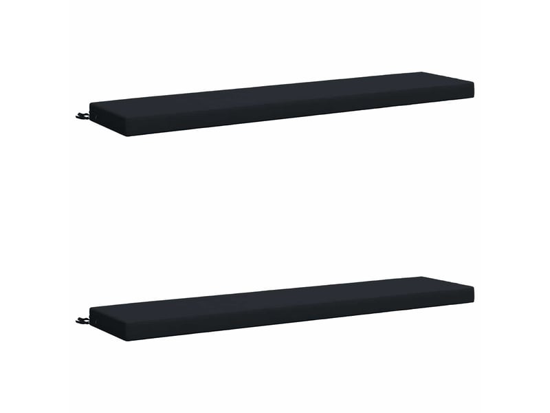  Lot de 2 coussins de banc, coussins d'assise soest 100 % polyester bleu foncé cf57119  - Conforama A