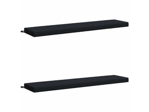 Lot de 2 coussins de banc, coussins d'assise soest 100 % polyester bleu foncé cf57119
