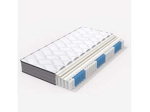 Matelas 90x200 cm TCQPZ   Ressorts ensachés + mousse soutien Ferme épaisseur 20 cm