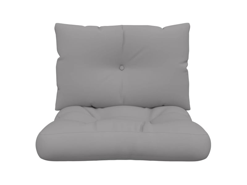 Lot de 2 coussins de palette, coussins de canapé gris tissu cf59532  - Conforama E