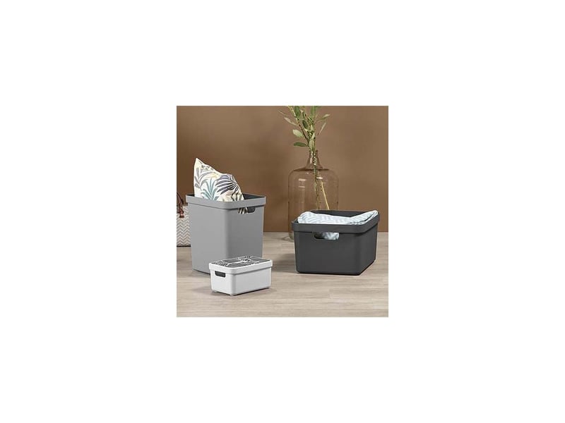  Boite de rangement sigma home box 32 l noir  - Conforama B