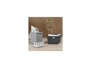 Boite de rangement sigma home box 32 l noir
