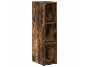 Meuble de rangement cuisine, armoire suspendue chêne fumé 20x29,5x80cm
