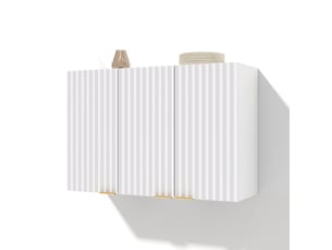 Armoire mural de cuisine 90x29x60 cm en mdf blanc à 3 portes