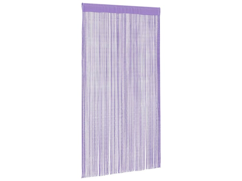  Lot de 2 rideaux à fils, rideaux de porte violet 100x250 cm cf44139  - Conforama C