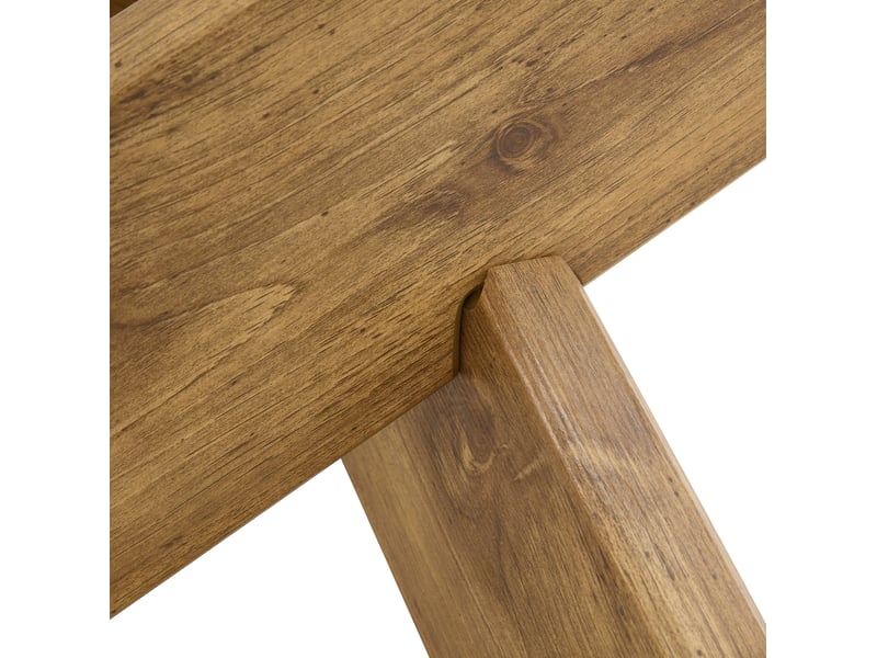  Table basse ronde avec base croisée et plateau en verre, style moderne, pour salon, en mdf et verre, transparent  - Conforama E