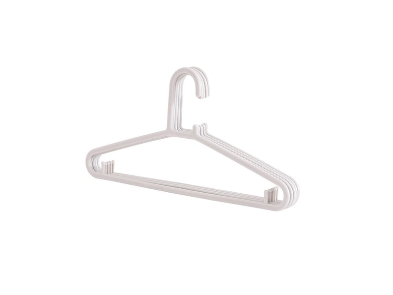 Cintres plastique lot de 20 blanc gain de place pour vêtements  - Conforama A