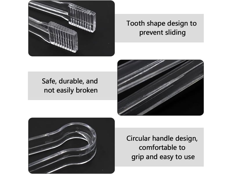 Lot de 10 mini pince a glacon plastique pince a sucre pince alimentaire utilisé pour buffet salade bonbons barbecue bar (transparent) NO Commercial reference - Conforama C