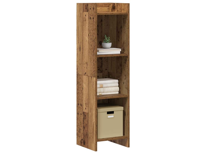  Bibliothèque, armoire à livres bois ancien 30 x 30 x 111 cm bois d'ingénierie  - Conforama C