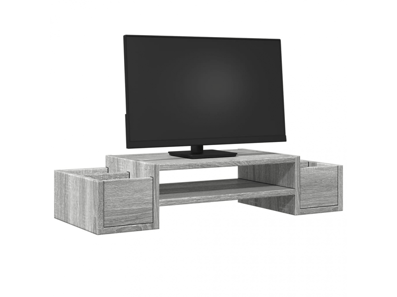  Meuble de rangement pour écran sonoma grey 70x27x15 cm  - Conforama C