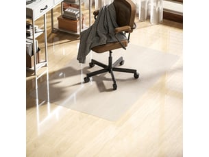Tapis de chaise de bureau rectangulaire, antidérapants en plastique transparent 100x150cm