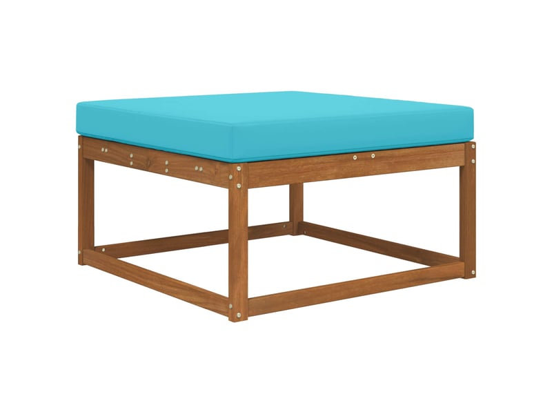  Coussin de canapé d'extérieur, coussin de chaise polyester turquoise 80 x 80 cm cf54179  - Conforama C